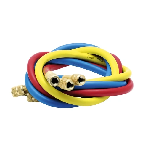 Заправочные шланги FavorCool - 360RYB-C, 3шт по 1.5м, 5/16"SAE (R410A), до 55 бар