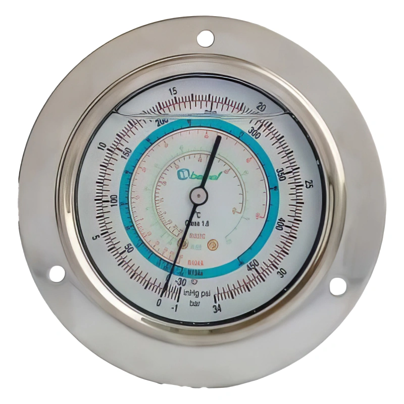 Мановакуумметр с глицерином Becool BCJL-NG-RC 80мм (R22; R134a; R404A; R407C) (021186)