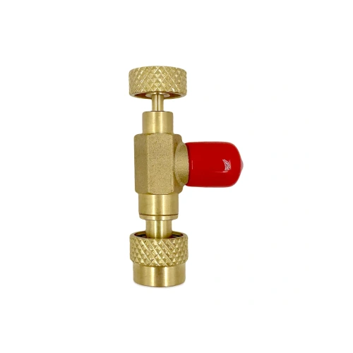 Вентиль с нажимом на ниппель Super Stars ST-VC4 гайка 1/4"(R22), штуцер 5/16" SAE