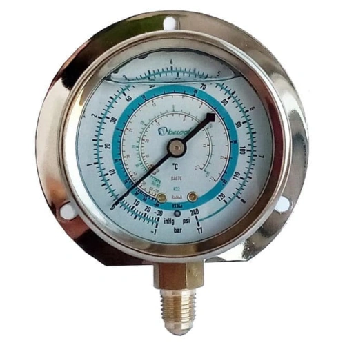 Мановакуумметр с глицерином Becool BCJL-NG-63мм (R22; R134a; R404A; R407C) (021188)