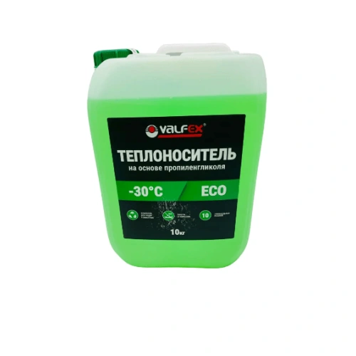 Теплоноситель VALFEX ECO -30 на основе пропиленгликоля, 10 кг