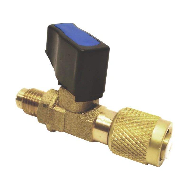 Вентиль-адаптер Value CV-10 (папа 5/16" х мама 1/4" SAE; прямой) (R410 x R22)