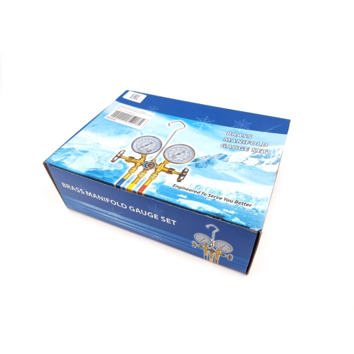 Манометрическая станция FavorCool CT-536G - R22/134/404/410; 2 вентильный, шланги 0,9м SAE 1/4"
