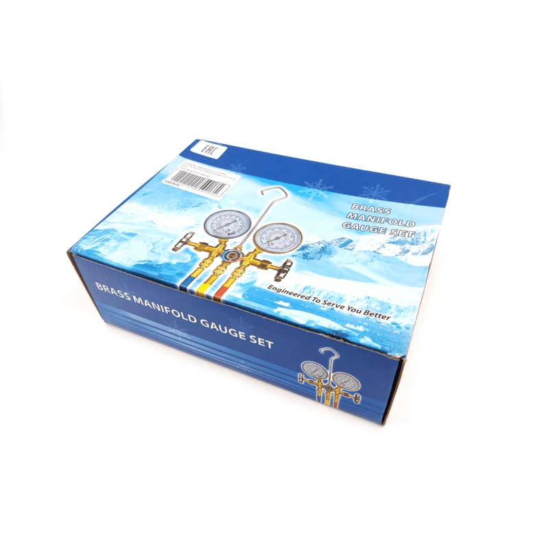 Манометрическая станция FavorCool CT-536G - R22/134/404/410; 2 вентильный, шланги 0,9м SAE 1/4"