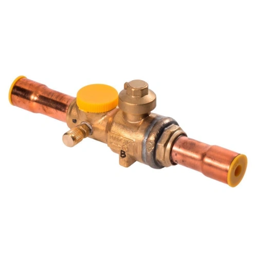 Вентиль шаровый 7/8" Becool BC-BVS-78 с сервисным штуцером и смотровым стеклом