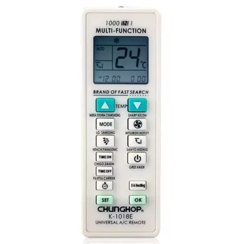 Chunghop K-1018E (universal 1000 in1) ПДУ для кондиционеров