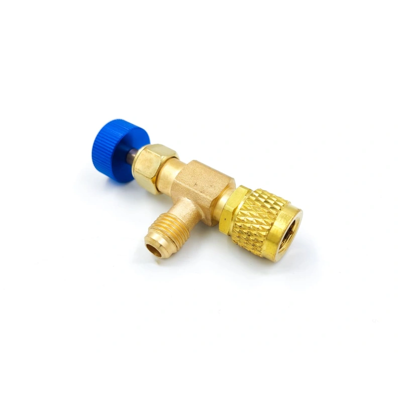 Вентиль с нажимом на ниппель FC-34 (HC-1222) 1/4" / 1/4" SAE, до 20 bar