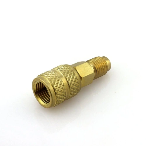 Адаптер AD89 (прямой штуцер 1/4"-R22; гайка 5/16"-R410A)