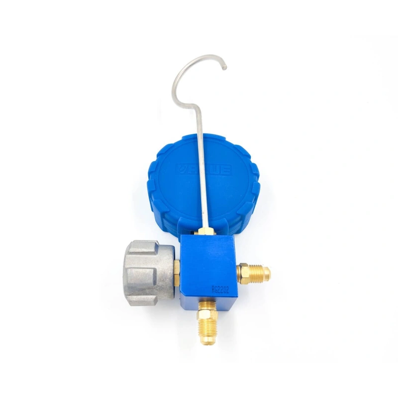 Манометрический коллектор Value VMG-1-S-L (R22, R134a, R407C, 410А; 1 вентильный, смотровое стекло, манометр низкого давления 68мм; без шлангов)