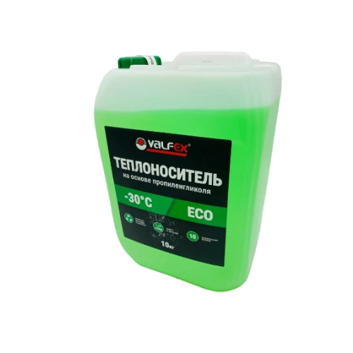 Теплоноситель VALFEX ECO -30 на основе пропиленгликоля, 10 кг