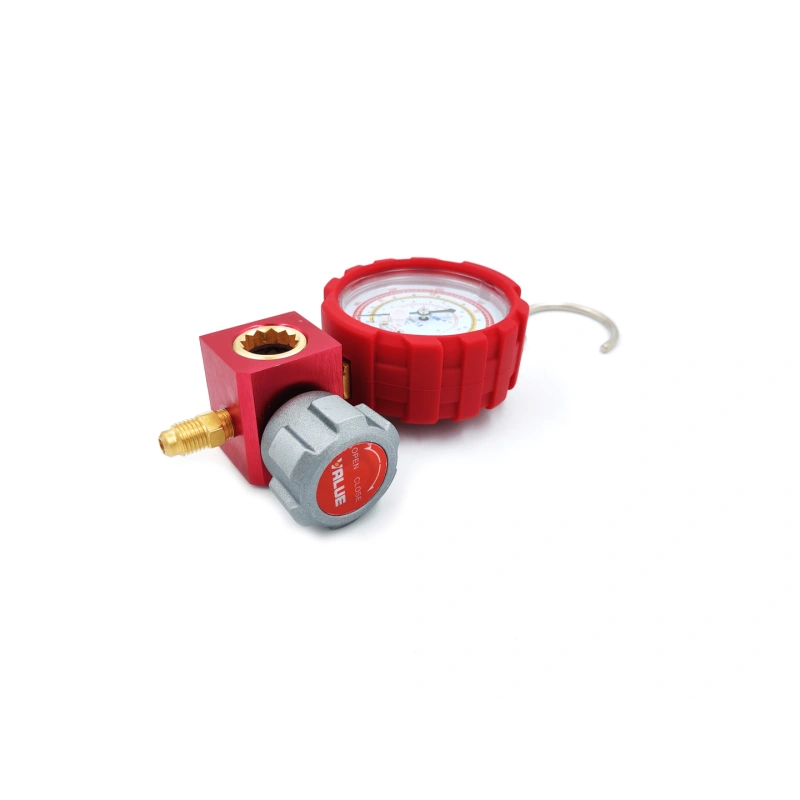 Манометрический коллектор Value VMG-1-S-H (R22, R134a, R410A, R407C; 1 вентильный, смотровое стекло, манометр высокого давления 68мм; без шлангов)