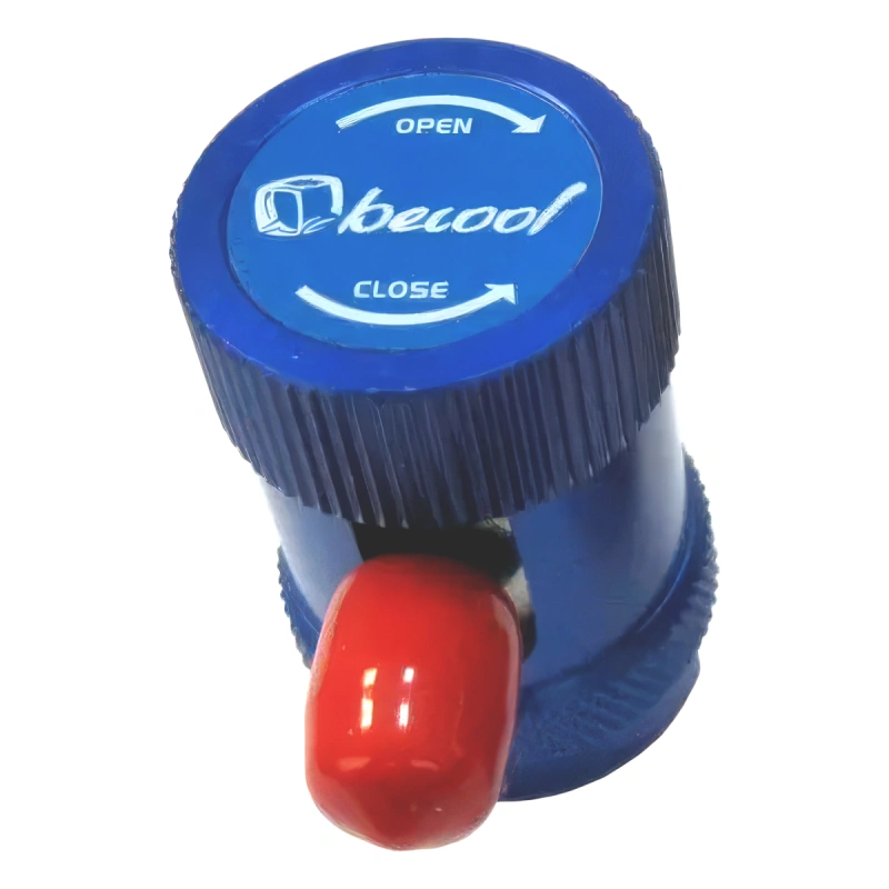 Быстросъёмная муфта Becool НД с вентилем А/С 1/4" SAE 90° BC-QL