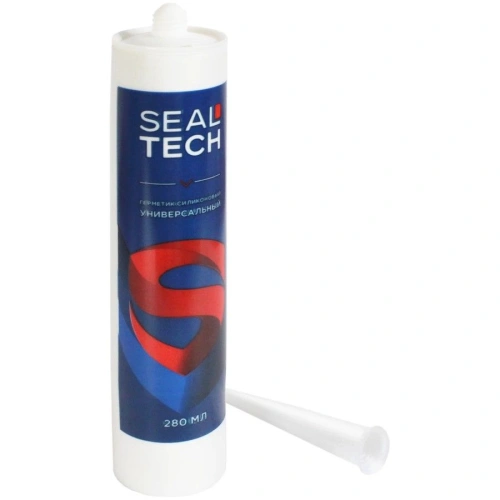 Герметик Sealtech 280мл силиконовый универсальный, белый