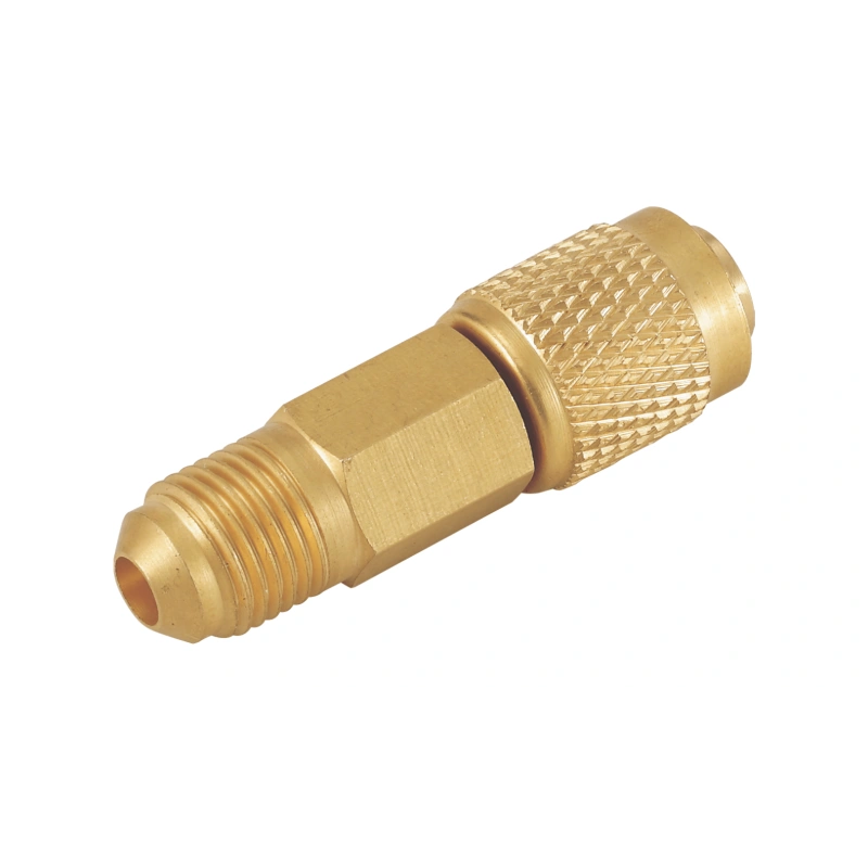 Адаптер Value V-07 (прямой, штуцер 1/4"-R22; гайка 5/16"-R410A)
