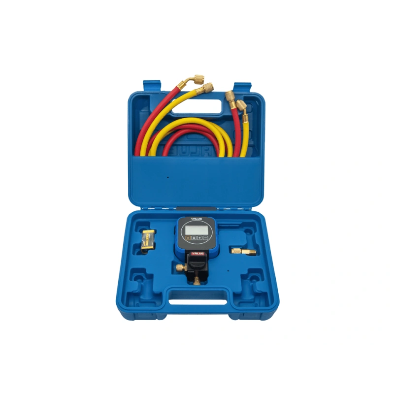 Электронный манометрический коллектор Value VRM1-0101I (R410A, R22, R134A, R407C, R404A, R507, R32, R290, кейс)