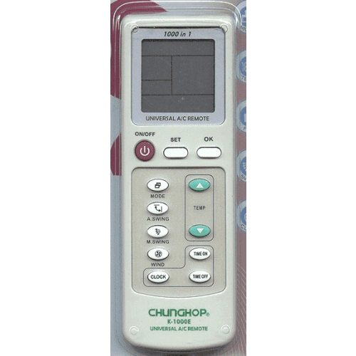 CHUNGHOP K-100ES (universal 1000 in 1) ПДУ для кондиционеров