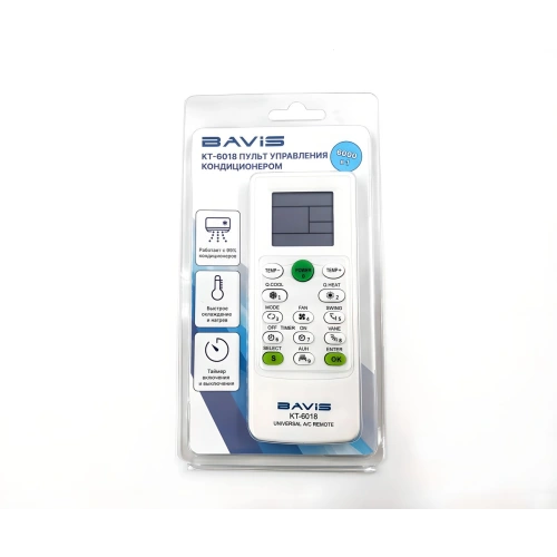 BAVIS KT-6018 (6000 в 1) универсальный ПДУ для кондиционеров