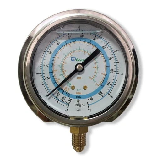 Мановакуумметр с силиконом BCJL-NSl-80 (R22; R134a; R404A; R407C, R507A) (021256)