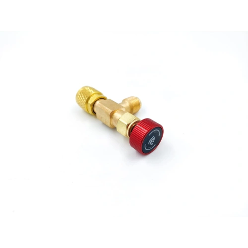 Вентиль с нажимом на ниппель FC-34B (HC-1223) SAE 5/16" / 5/16"(R410, R32), до 20 bar
