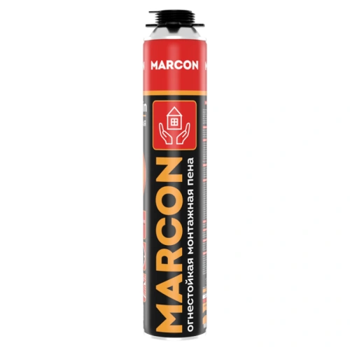 Пена монтажная профессиональная MARCON PRO огнестойкая, 810мл, под пистолет