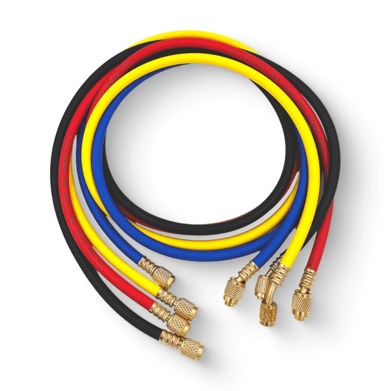 Манометрическая станция DSZH CT-860G-R410A (R22/134/404/410, 4-х вентильный, шланги 150см 4шт.)