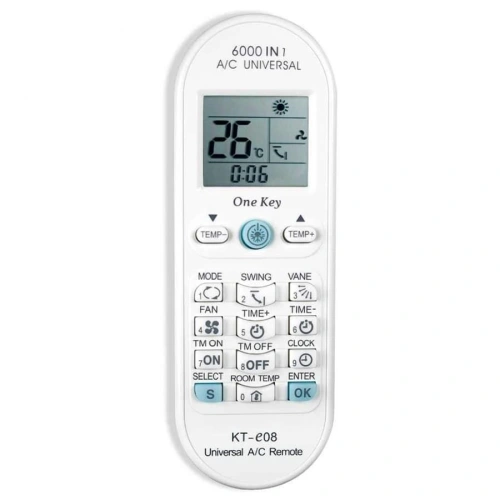 Qunda KT-E08 (universal 6000 in1) ПДУ для кондиционеров