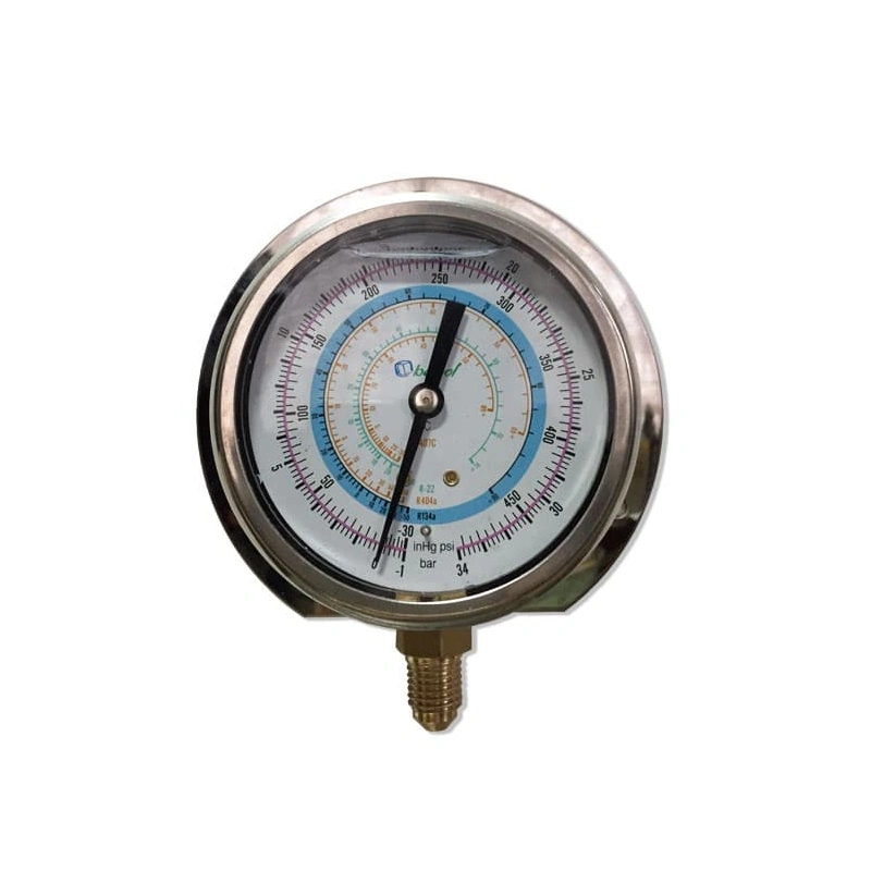 Мановакуумметр с силиконом BCJH-NSl-80 (R22; R134a; R404A; R407C, R507A) (021255)