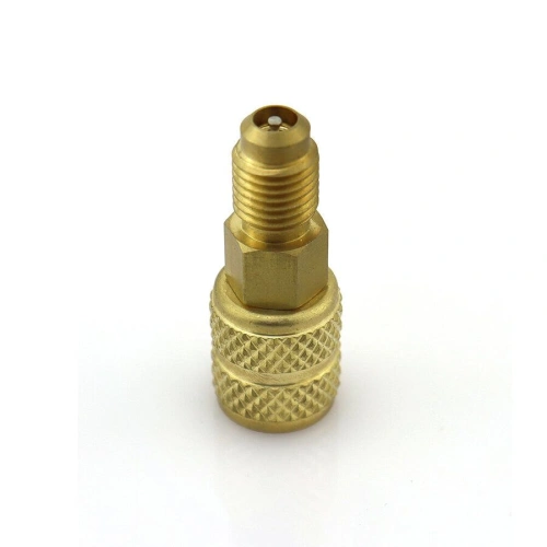 Адаптер AD89 (прямой штуцер 1/4"-R22; гайка 5/16"-R410A)