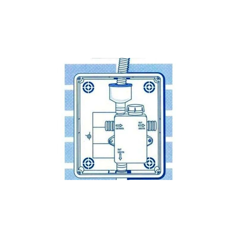 Сифон с гидромеханическим затвором VECAMCO DOUBLE 9899-240-01