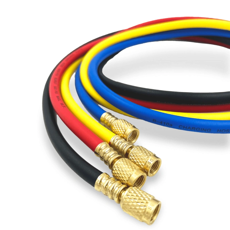 Манометрическая станция DSZH CT-860G-R410A (R22/134/404/410, 4-х вентильный, шланги 150см 4шт.)