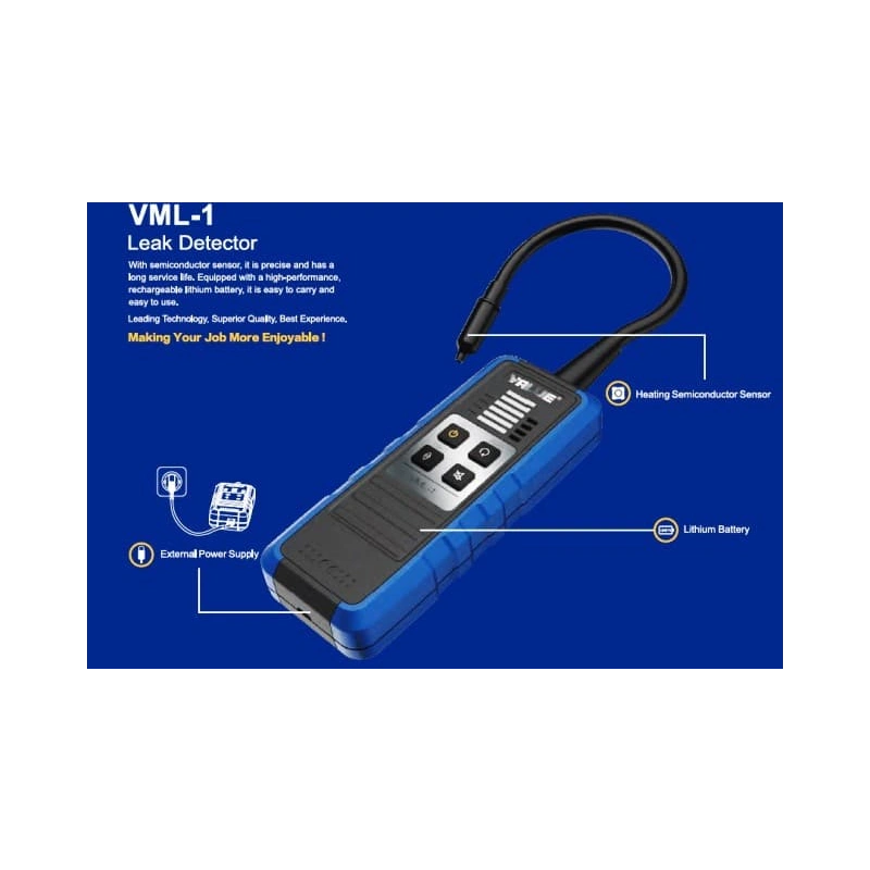 Течеискатель фреона электронный Value VML-1 (R22, R32, R134A, R404A, R410A, R407C, R600a и тд.)