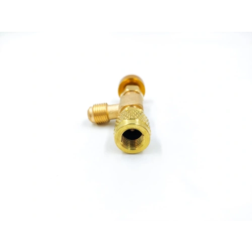 Вентиль с нажимом на ниппель FC-34C(HC-1224) гайка 1/4"(R22), штуцер 5/16", до 20 bar