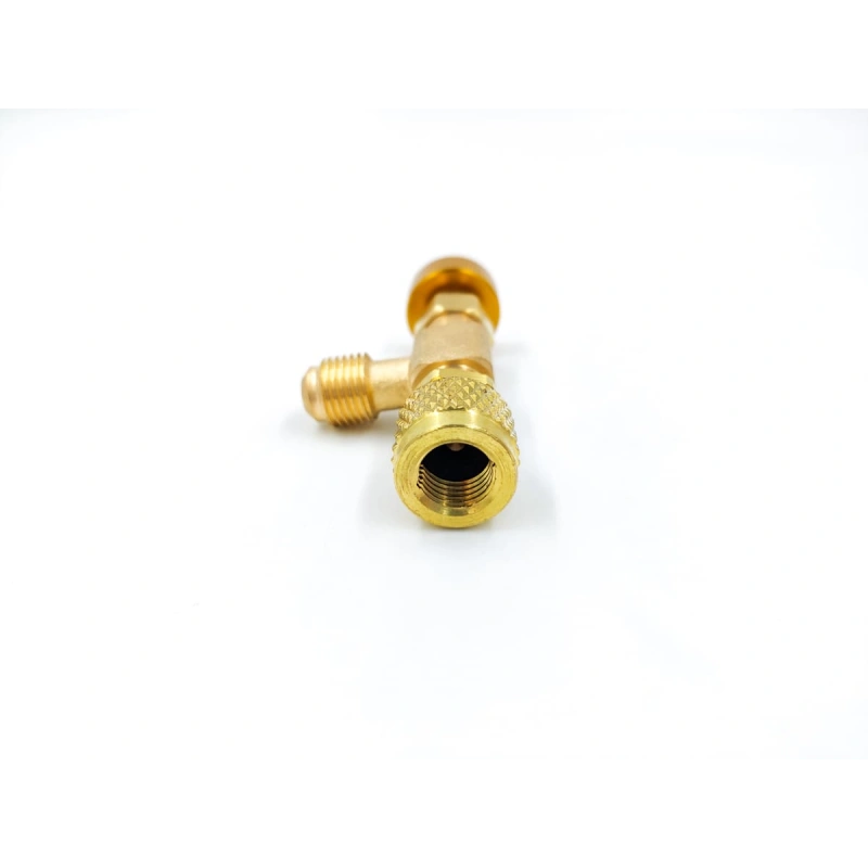 Вентиль с нажимом на ниппель FC-34C(HC-1224) гайка 1/4"(R22), штуцер 5/16", до 20 bar