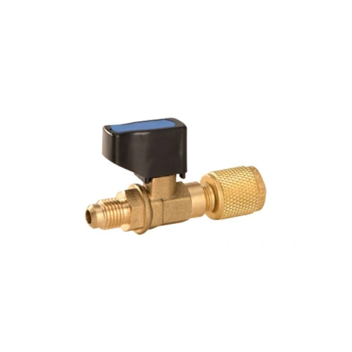 Вентиль-адаптер Value CV-01 (папа 1/4" х мама 5/16" SAE; прямой) (R22 x R410)