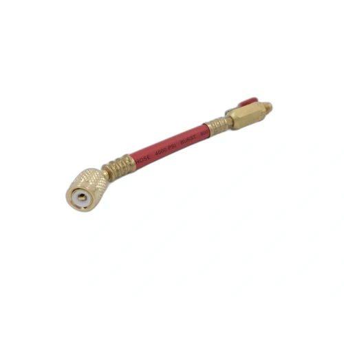 Шланг с шаровым краном DSZH R410-RV красный (гайка 5/16" х 1/4" штуцер)