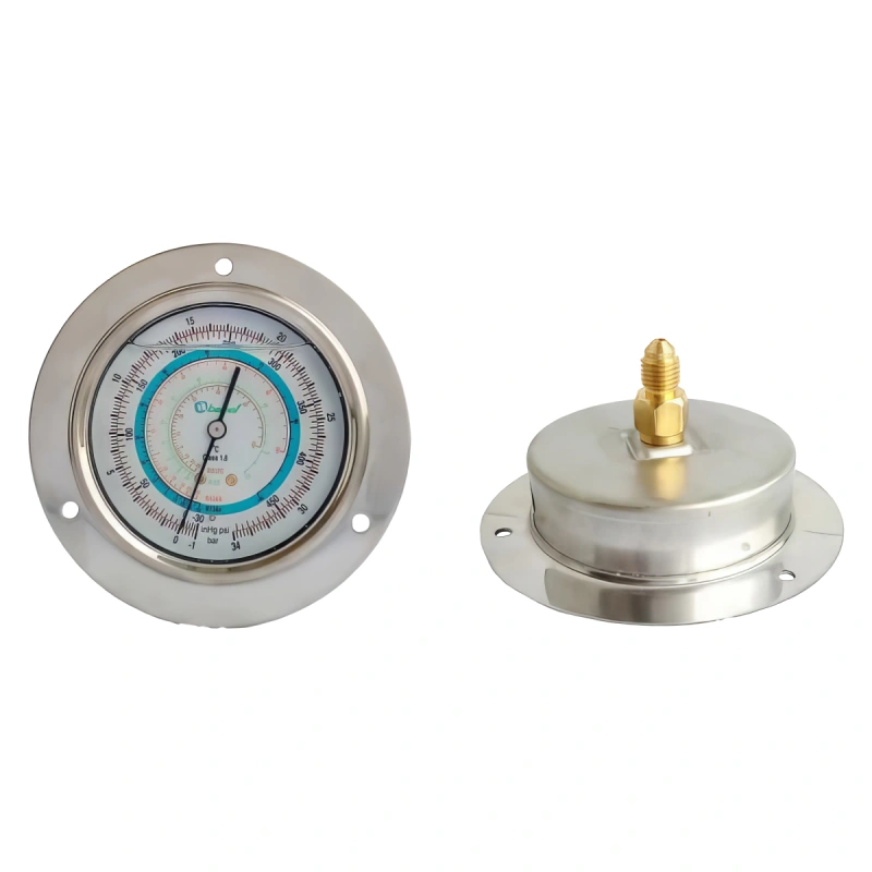 Манометр с глицерином Becool BCJH-NG-RC 80мм (R22; R134a; R404A; R407C) (021185)