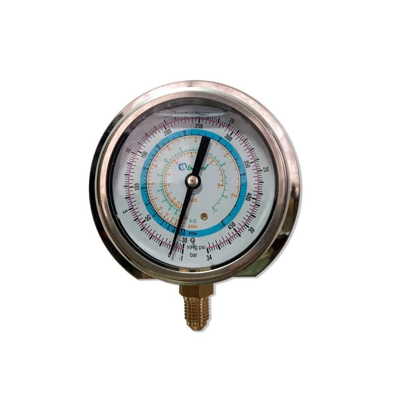 Манометр с глицерином Becool BCJH-NG 80мм (R22; R134a; R404A; R407C) (021181)