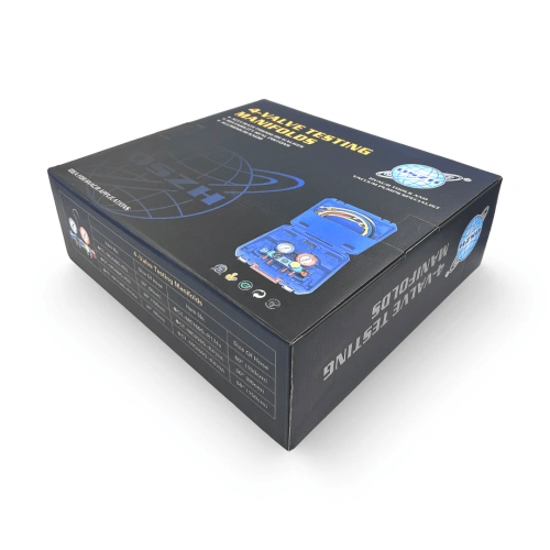 Манометрическая станция DSZH CT-860G-R410A (R22/134/404/410, 4-х вентильный, шланги 150см 4шт.)