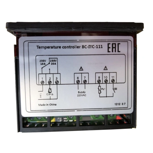 Контроллер Becool BC-ITC-111 (1 реле / 1 датчик / 230B)