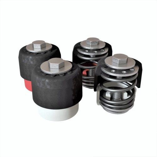 Антивибрационные опоры RF-PMM120 (4 шт, 65 - 120 кг, белые и красные)