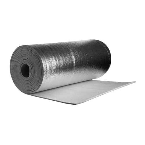 Рулон K-FLEX 06x1000-30 AIR AD METAL (каучук) толщина 6мм, ширина 1м, в рулоне 30кв.м, самоклеящаяся, с алюминиевым покрытием