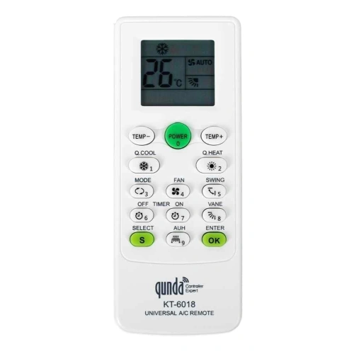 Qunda KT-6018 (universal 6000 in1) ПДУ для кондиционеров
