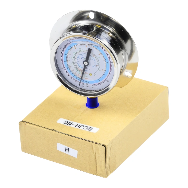 Манометр с глицерином Becool BCJH-NG 80мм (R22; R134a; R404A; R407C) (021181)