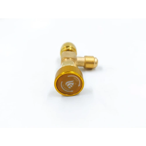 Вентиль с нажимом на ниппель FC-34C(HC-1224) гайка 1/4"(R22), штуцер 5/16", до 20 bar